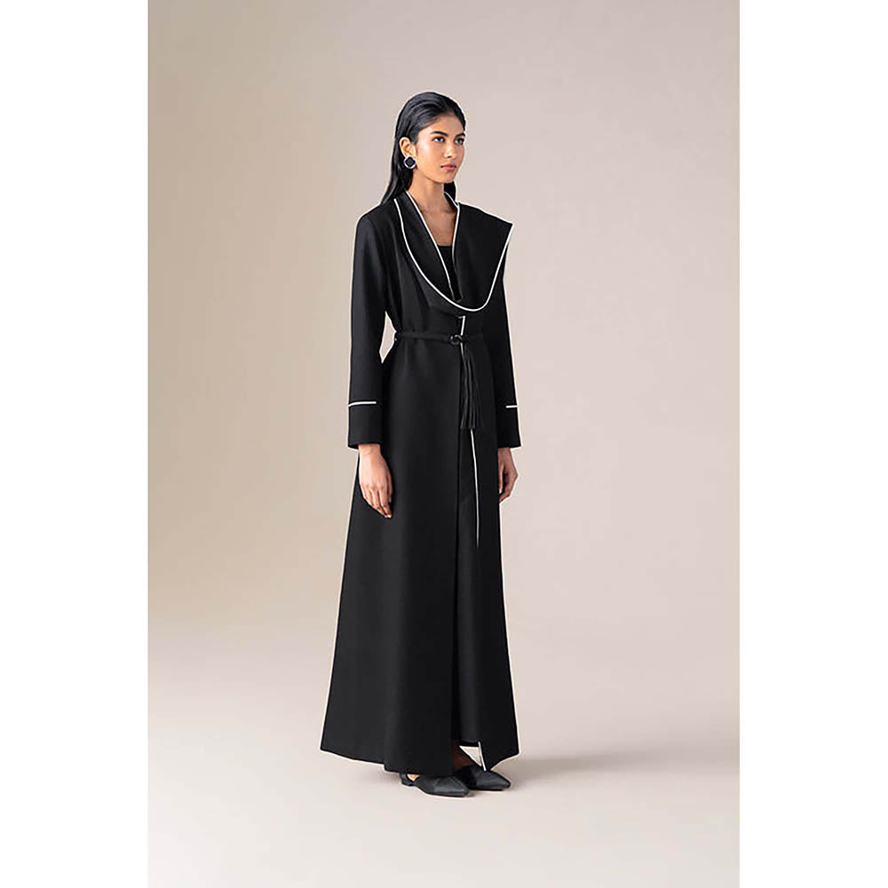AMPM Soraya Black Jacket Top with Palazzo and Belt