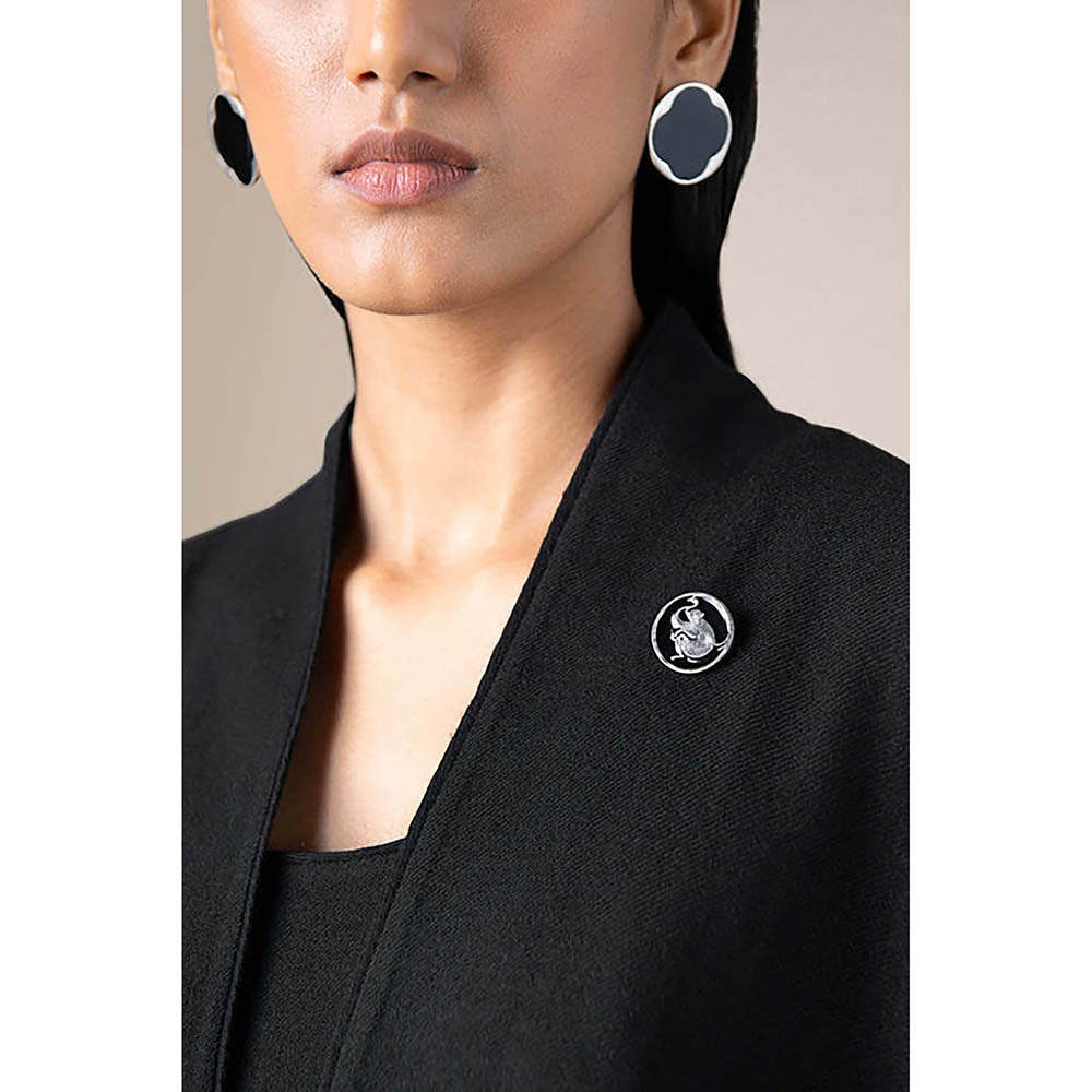 AMPM Women Black Wool Throw