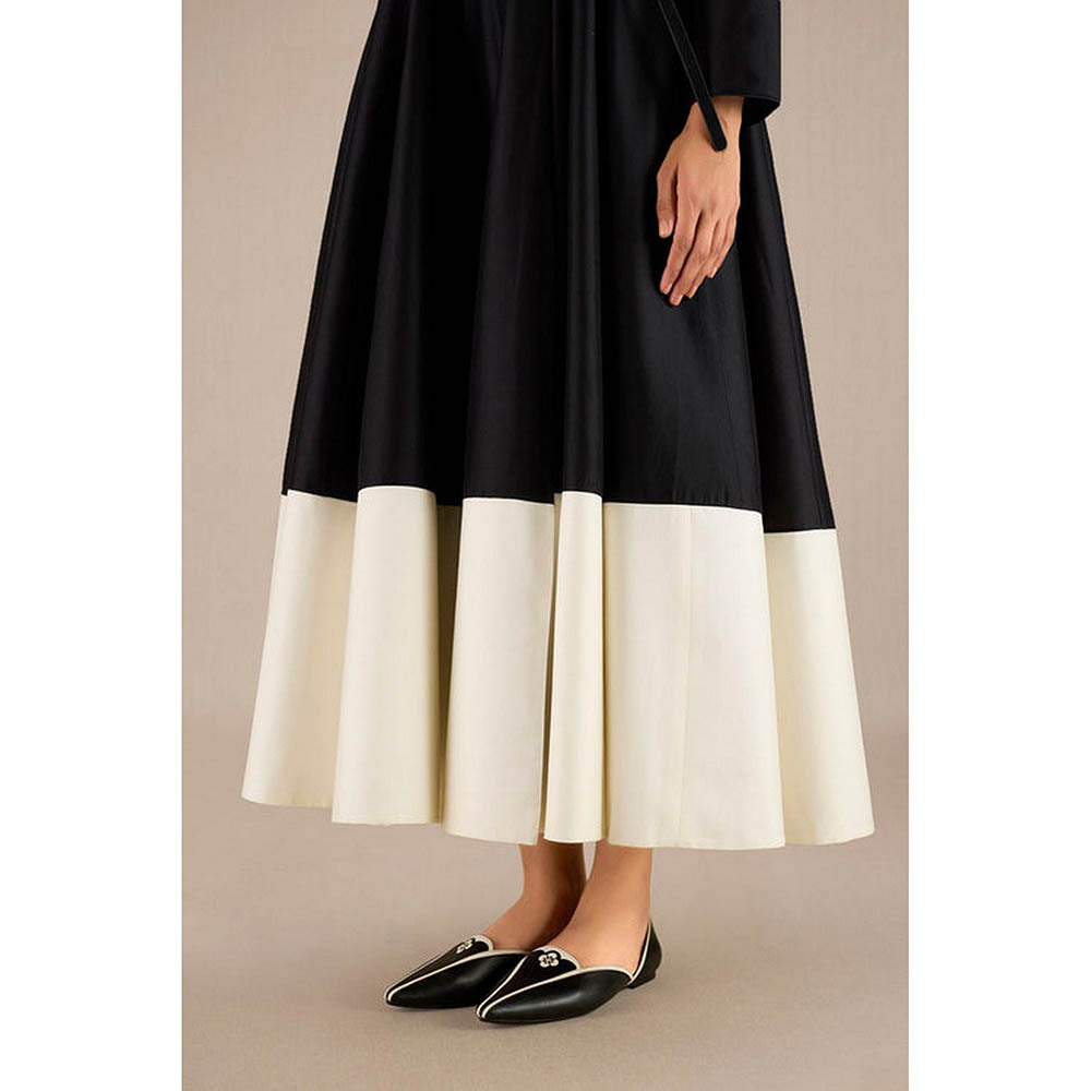 AMPM Black V-Neck Colorblock Maxi Dress