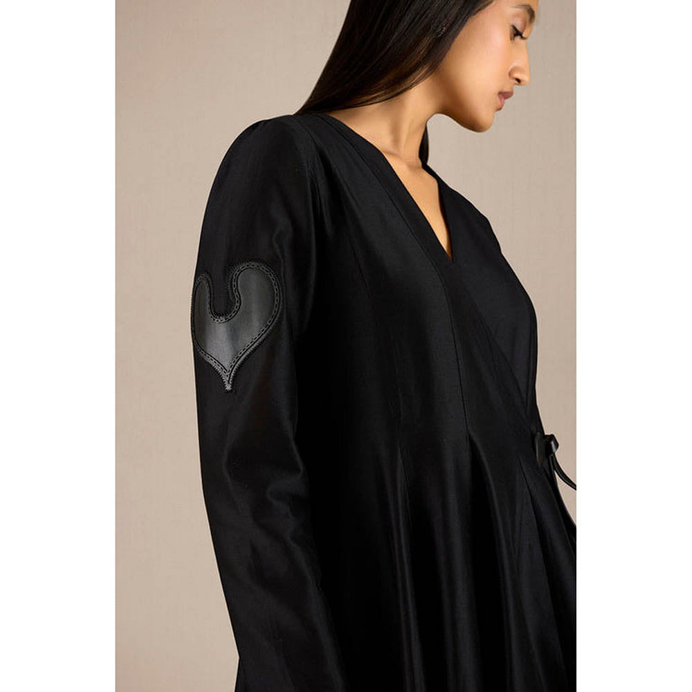 AMPM Black V-Neck Colorblock Maxi Dress