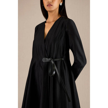 AMPM Black V-Neck Colorblock Maxi Dress