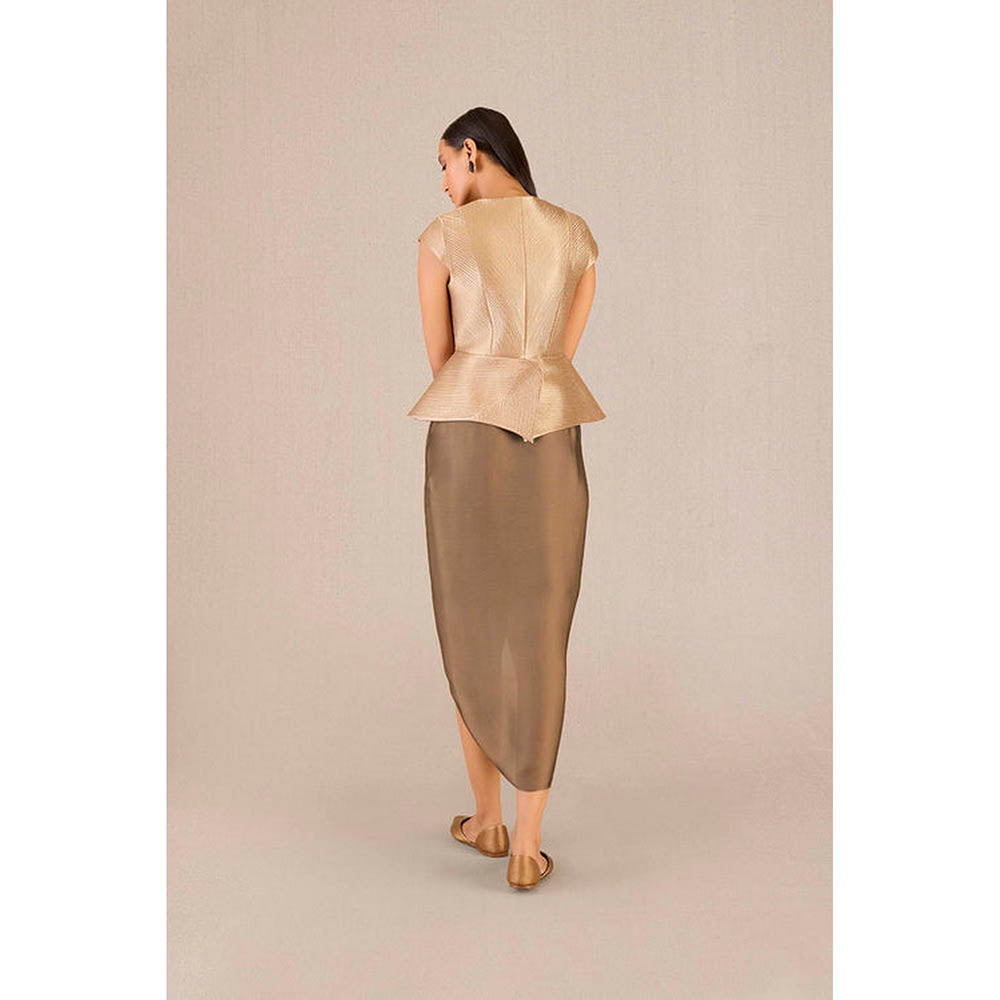 AMPM Metallic Brocade Solid Coat