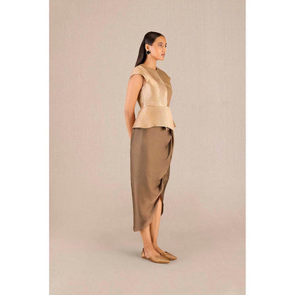 AMPM Metallic Brocade Solid Coat