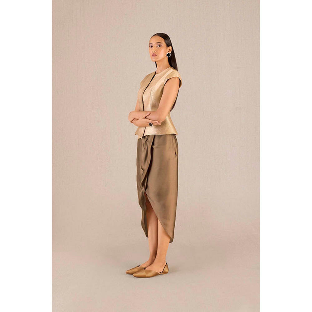 AMPM Metallic Brocade Solid Coat