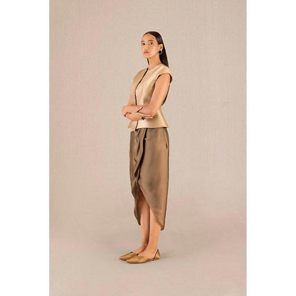 AMPM Metallic Brocade Solid Coat