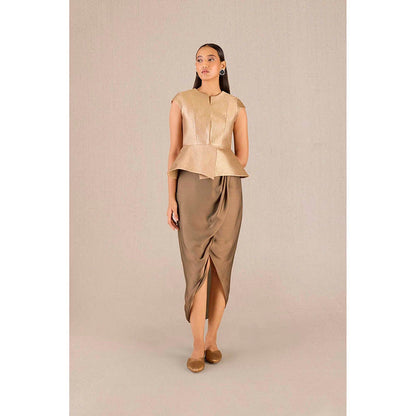 AMPM Metallic Brocade Solid Coat