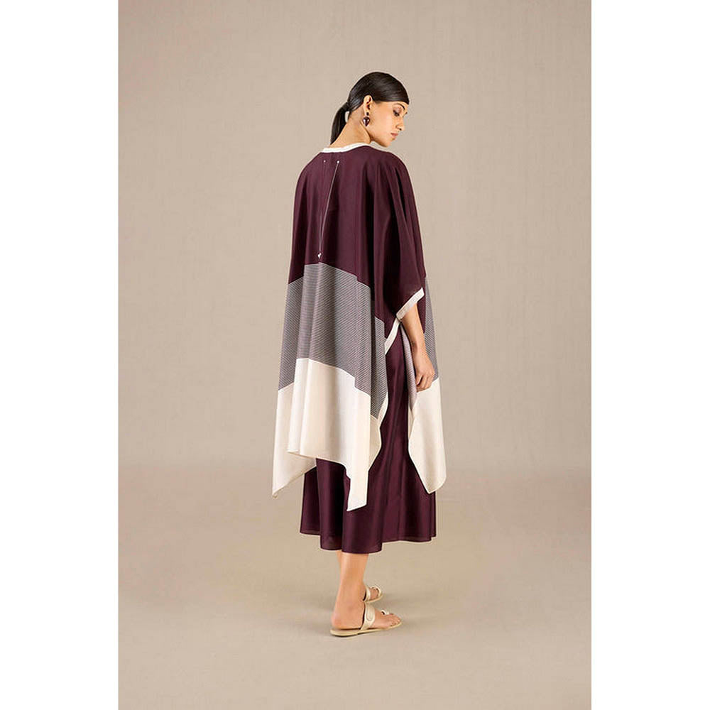 AMPM Multi-Color Chanderi Colorblock Cape