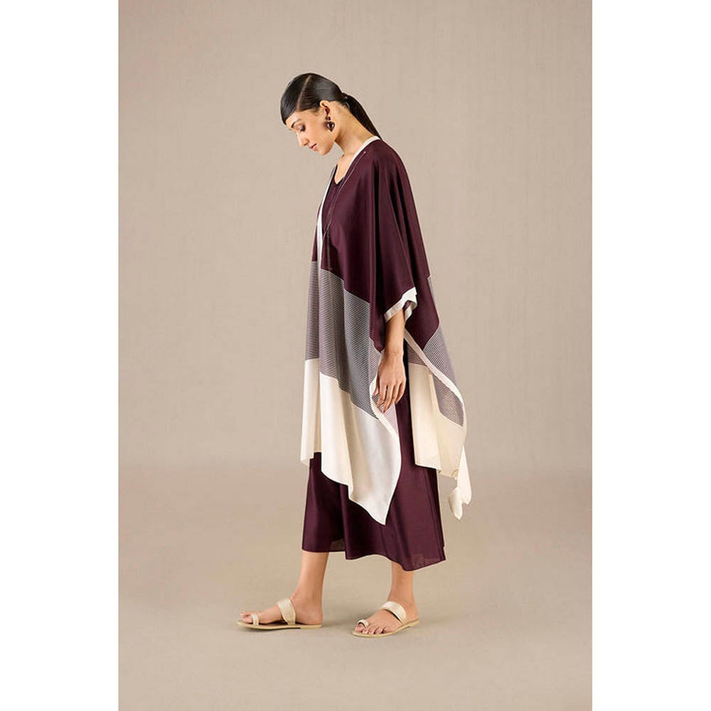 AMPM Multi-Color Chanderi Colorblock Cape