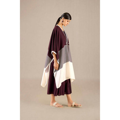 AMPM Multi-Color Chanderi Colorblock Cape