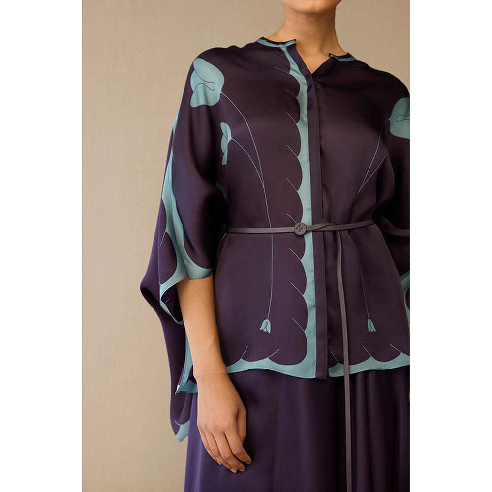 AMPM Refa Purple Shirt with Skirt and Belt