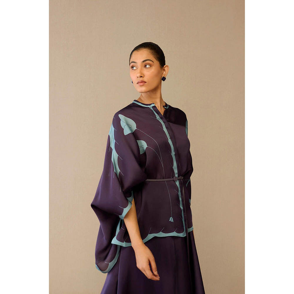 AMPM Refa Purple Shirt with Skirt and Belt