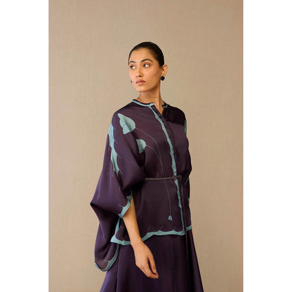 AMPM Refa Purple Shirt with Skirt and Belt