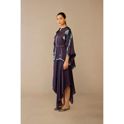 AMPM Refa Purple Shirt with Skirt and Belt