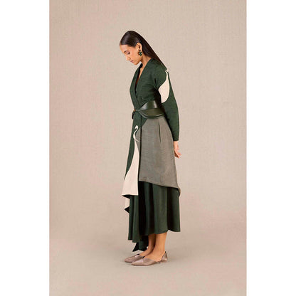 AMPM Serena Green Jacket with Skirt and Belt