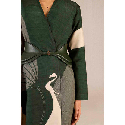 AMPM Serena Green Jacket with Skirt and Belt