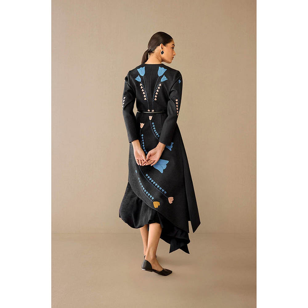 AMPM Eraya Black Jacket with Skirt and Belt