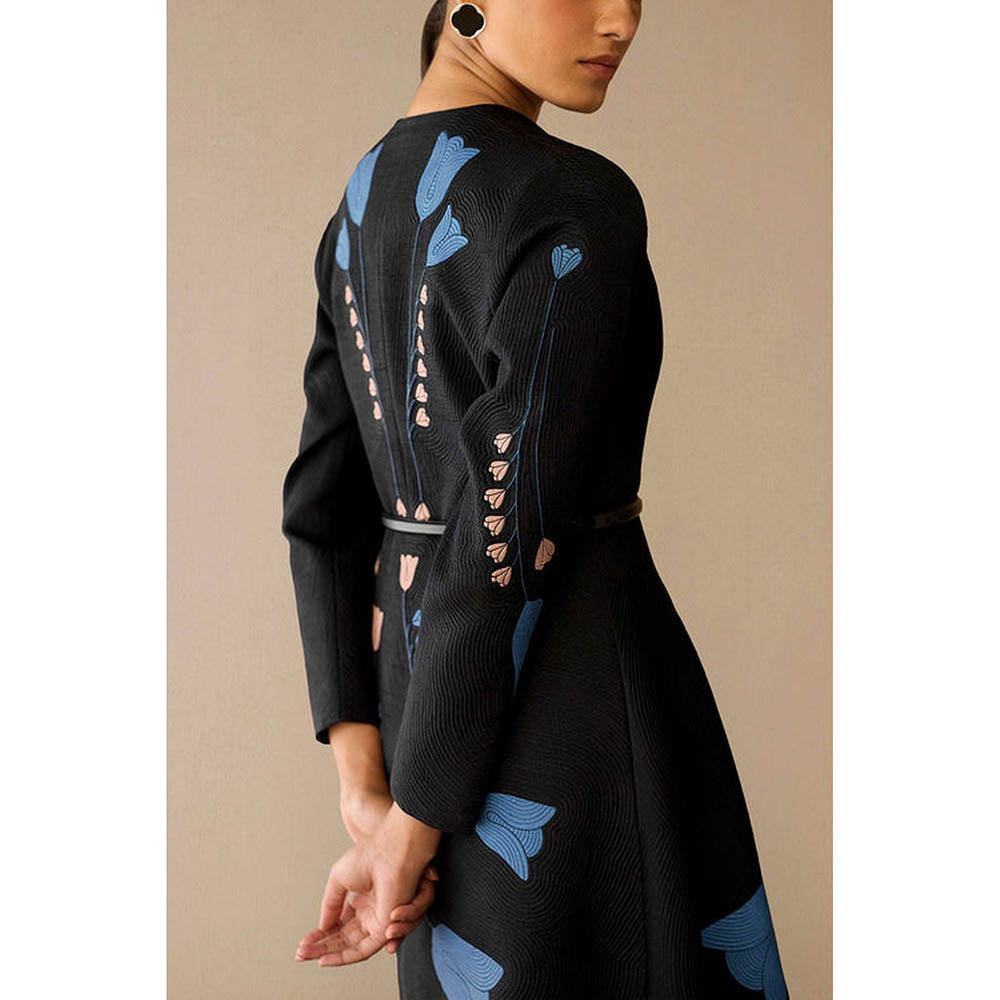 AMPM Eraya Black Jacket with Skirt and Belt