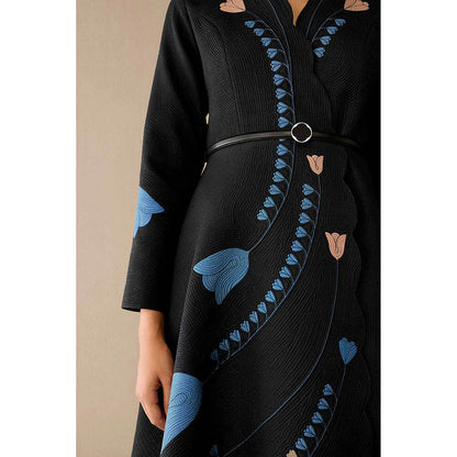 AMPM Eraya Black Jacket with Skirt and Belt