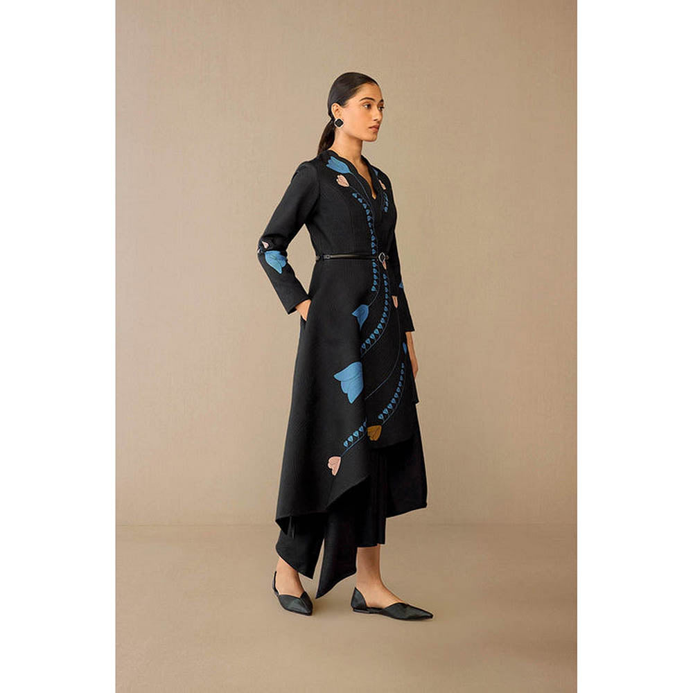 AMPM Eraya Black Jacket with Skirt and Belt