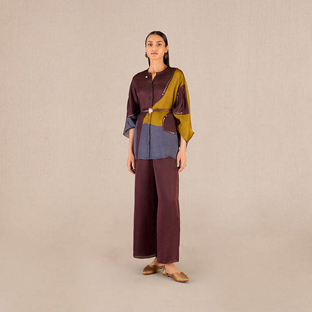 AMPM Amalie Burgundy Co-Ord Set