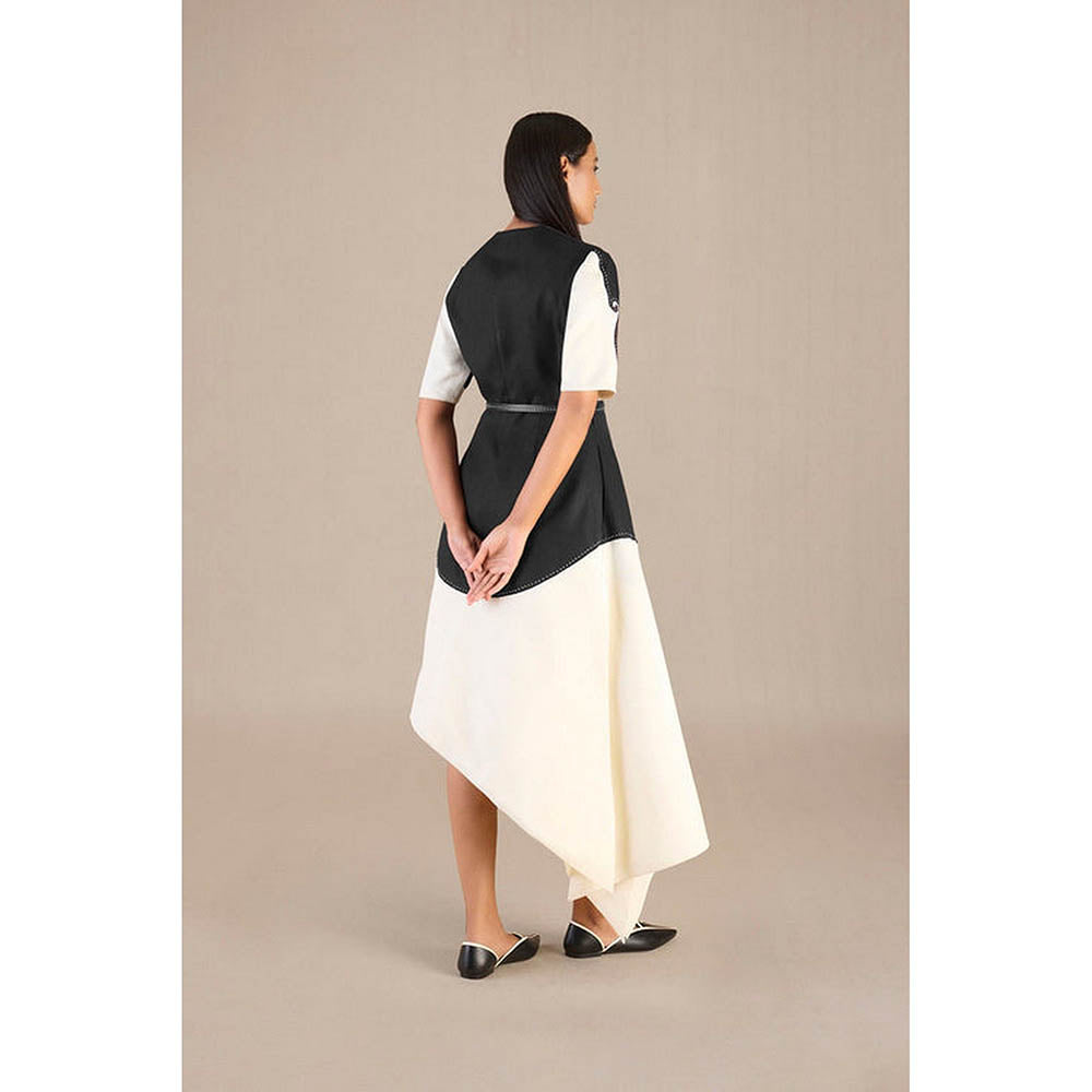 AMPM Multicolor Safa Jacket with Skirt and Belt