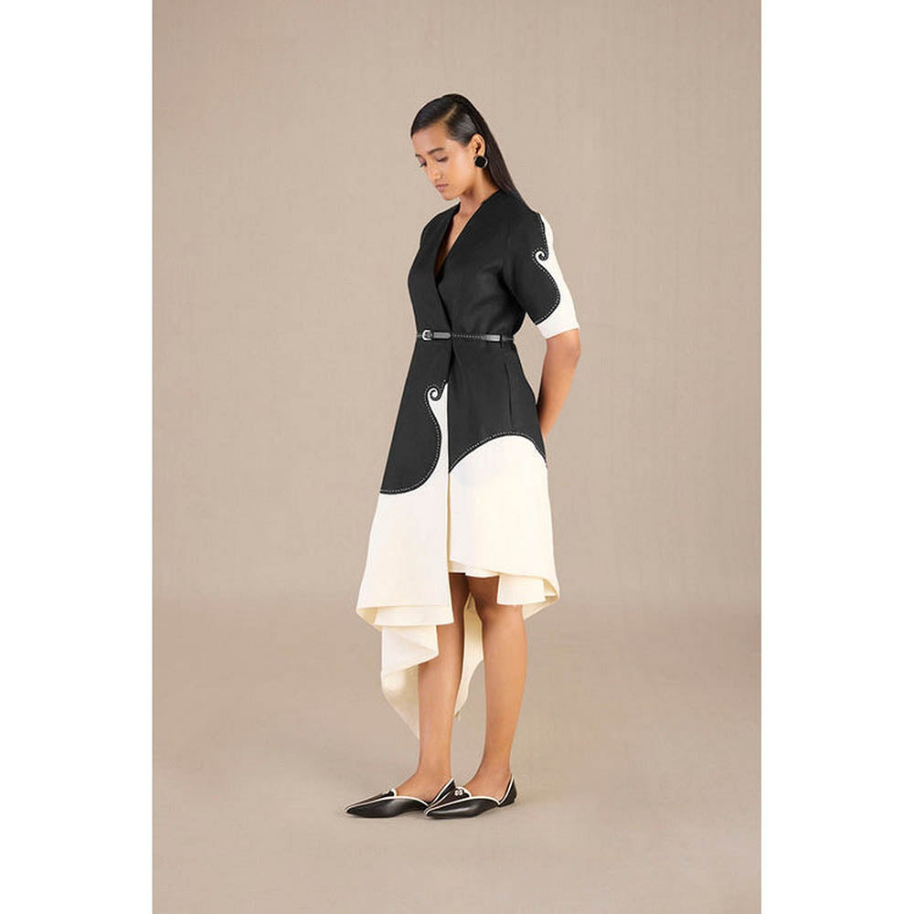 AMPM Multicolor Safa Jacket with Skirt and Belt