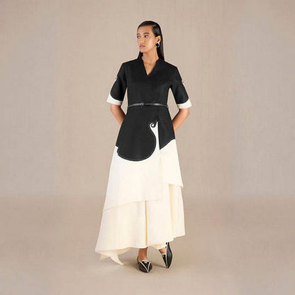 AMPM Safa Multicolor Jacket with Skirt and Belt