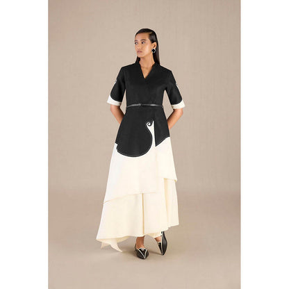 AMPM Safa Multicolor Jacket with Skirt and Belt