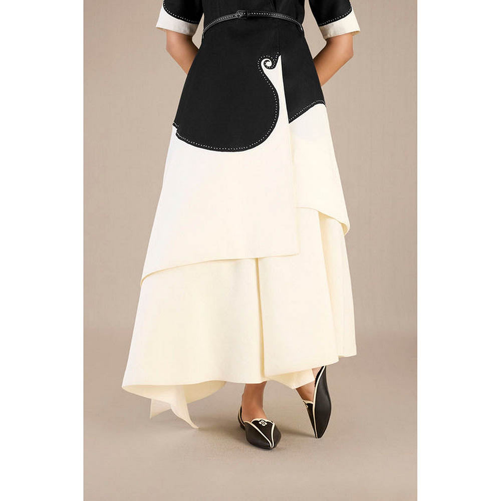 AMPM Safa Multicolor Jacket with Skirt and Belt
