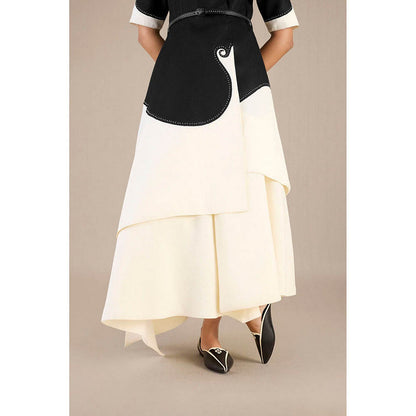 AMPM Safa Multicolor Jacket with Skirt and Belt