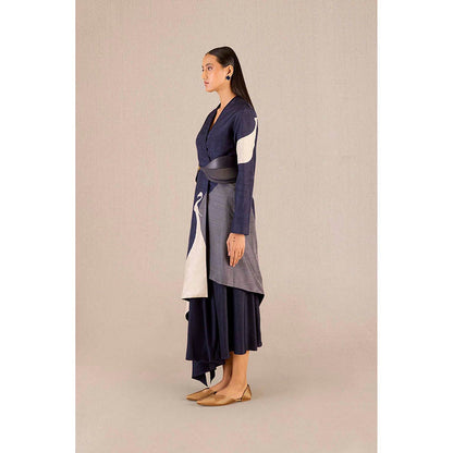 AMPM Serena Purple Jacket with Skirt and Belt