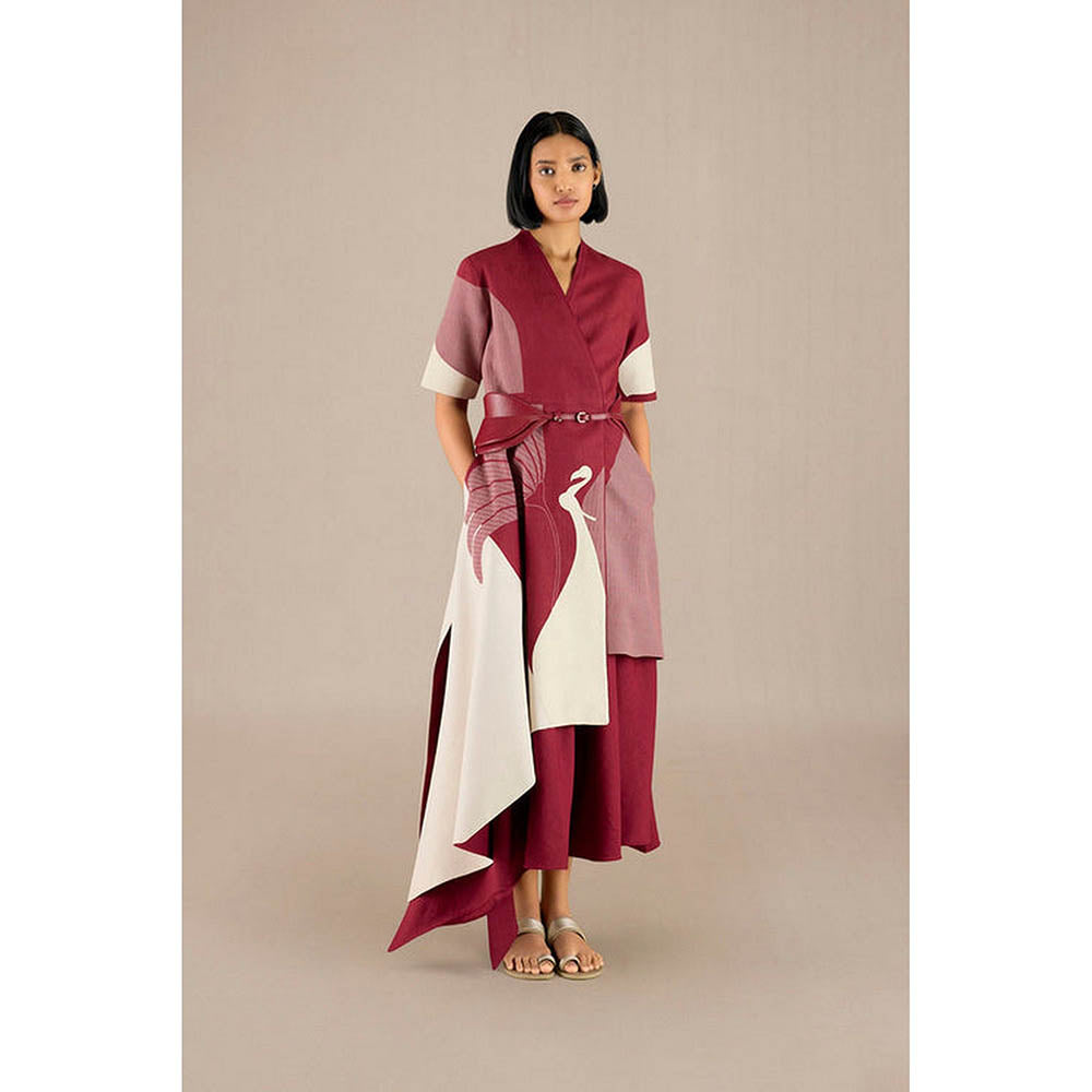 AMPM Naila Wine Co-Ord Set