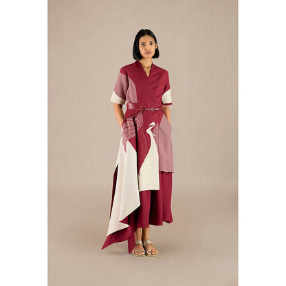 AMPM Naila Wine Co-Ord Set