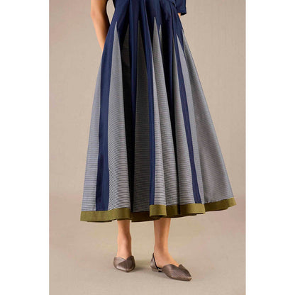 AMPM Asma Multi-Color Stripes Maxi Dress