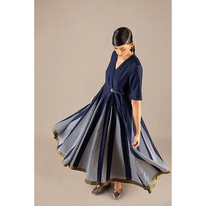 AMPM Asma Multi-Color Stripes Maxi Dress