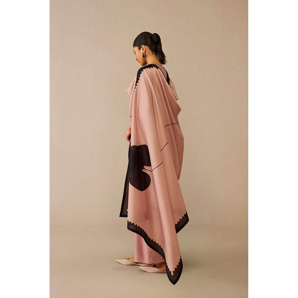 AMPM Dilruba Mauve Anarkali Kurta with Palazzo and Dupatta