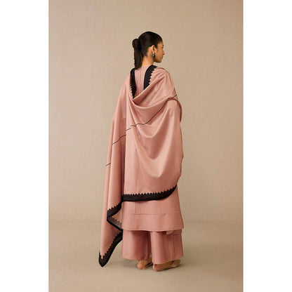 AMPM Dilruba Mauve Anarkali Kurta with Palazzo and Dupatta