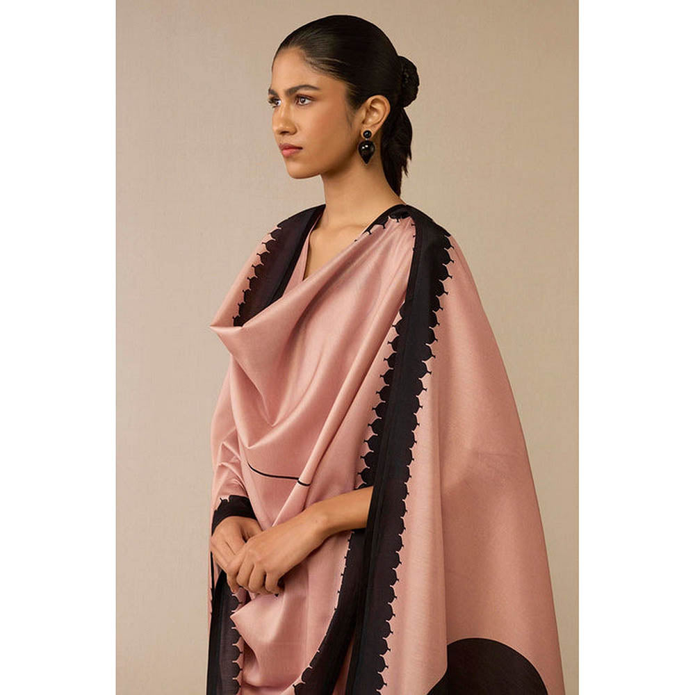 AMPM Dilruba Mauve Anarkali Kurta with Palazzo and Dupatta