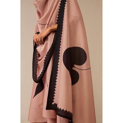 AMPM Dilruba Mauve Anarkali Kurta with Palazzo and Dupatta