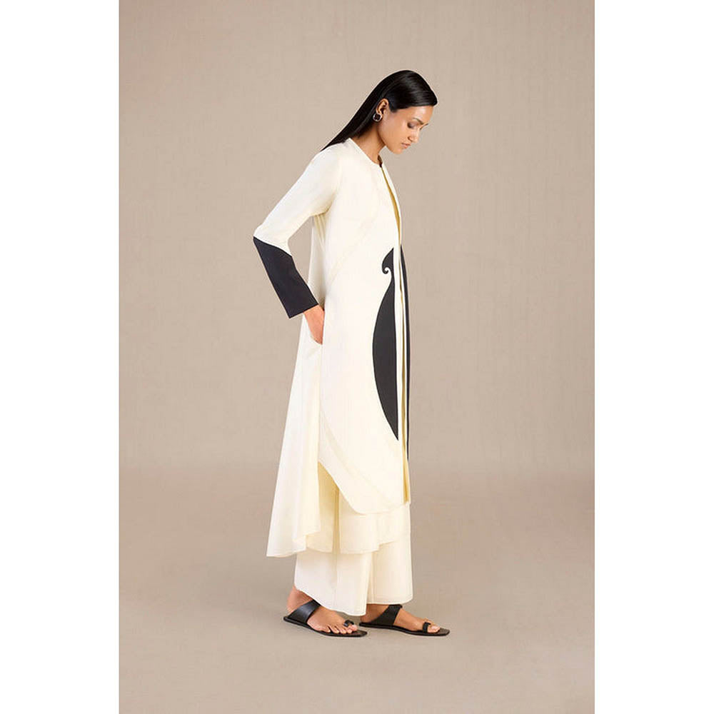 AMPM Atara Ivory Jacket with Palazzo and Inner