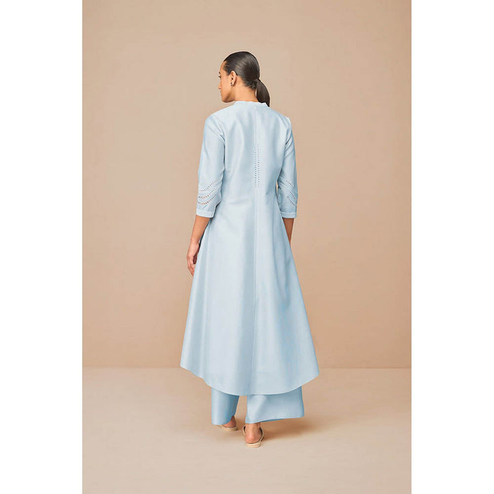 AMPM Blue Anais Inner Jacket with Palazzo and Belt