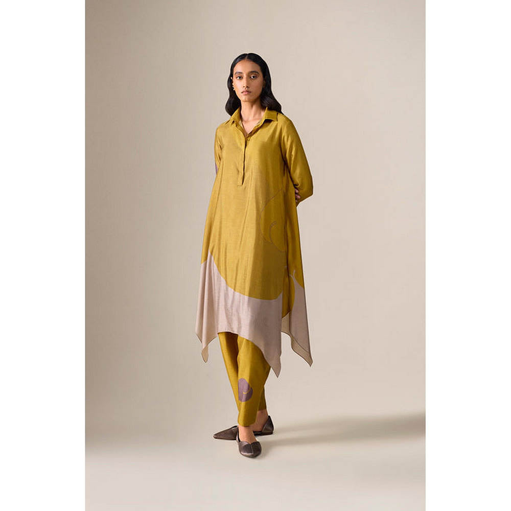 AMPM Ohad Mustard Kurta with Dhoti