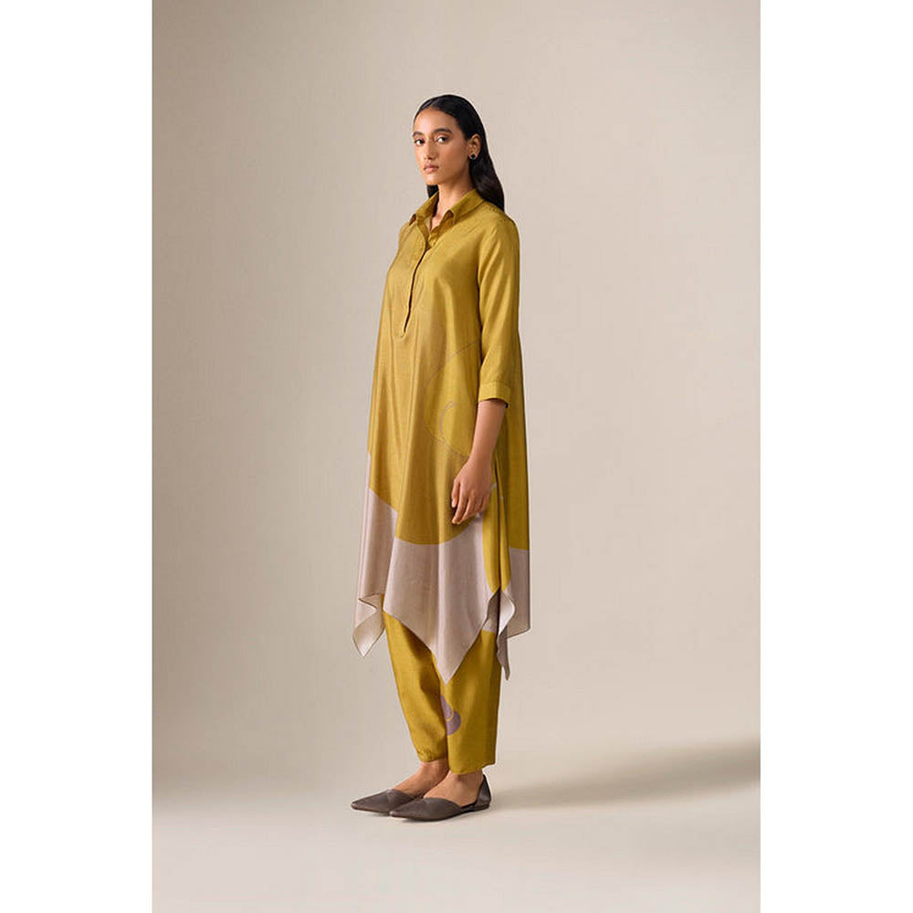 AMPM Ohad Mustard Kurta with Dhoti