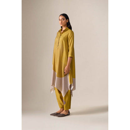 AMPM Ohad Mustard Kurta with Dhoti