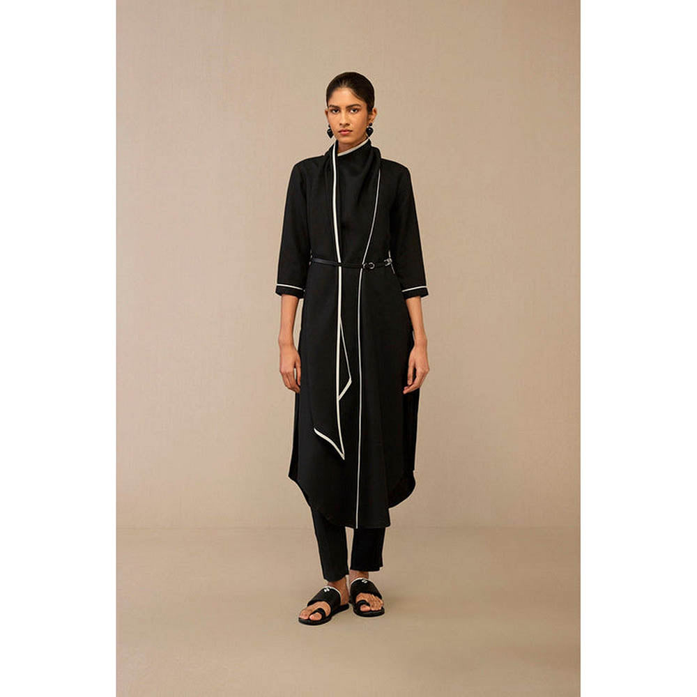 AMPM Dilawar Black Kurta with Palazzo