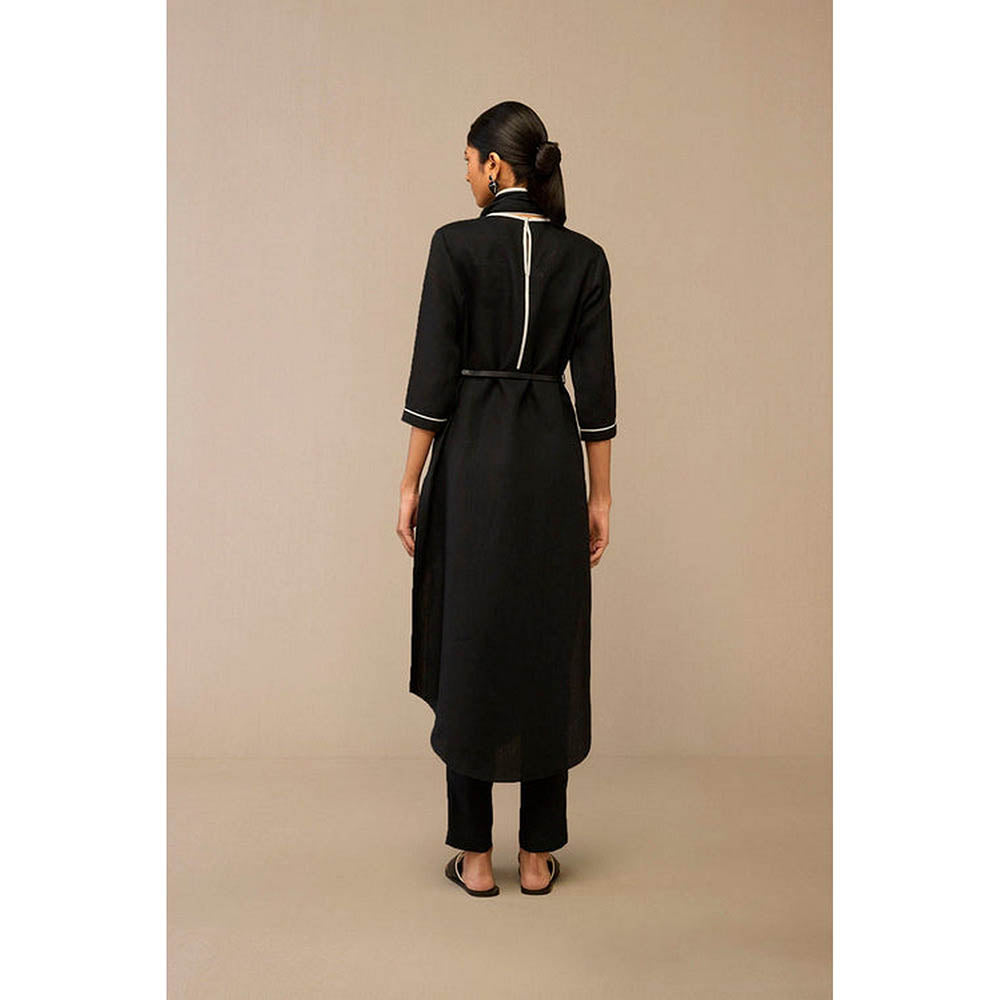 AMPM Dilawar Black Kurta with Palazzo