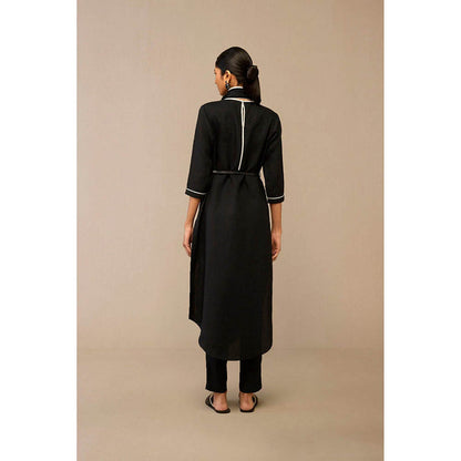 AMPM Dilawar Black Kurta with Palazzo