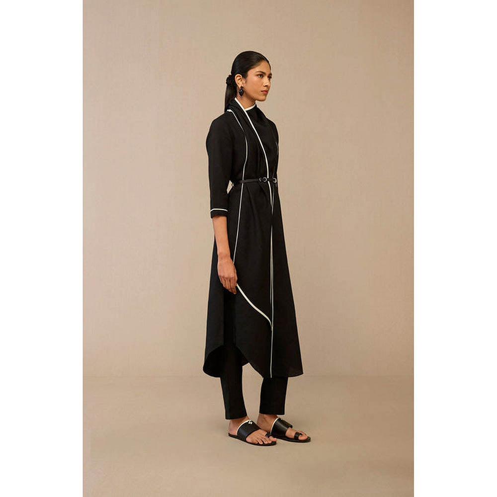 AMPM Dilawar Black Kurta with Palazzo