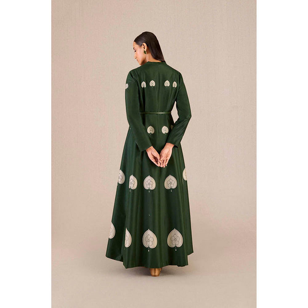 AMPM Aresha Green Inner Jacket with Pant and Belt