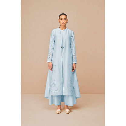 AMPM Anais Blue Inner Jacket with Palazzo and Belt